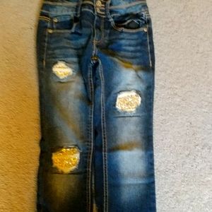 Girls demon jeans with sparkle